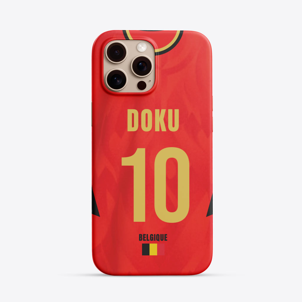 Coque Belgique Domicile - Coupe du Monde 2026 Personnalisable